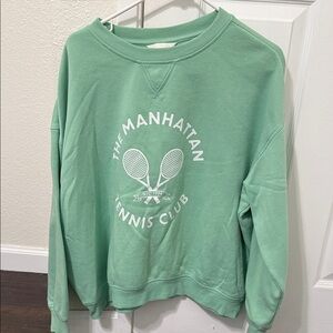 H&M Mint Green Manhattan Tennis Club Sweater